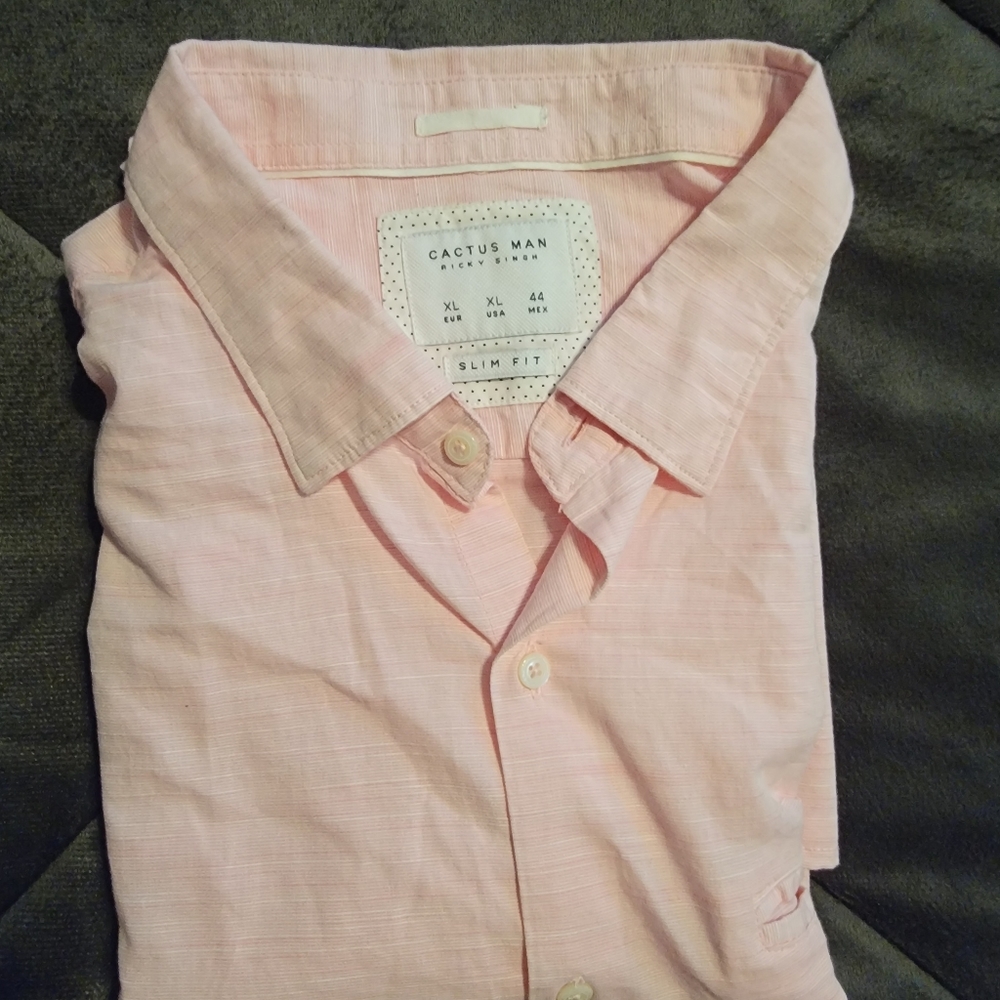 Cactus man casual dress shirt